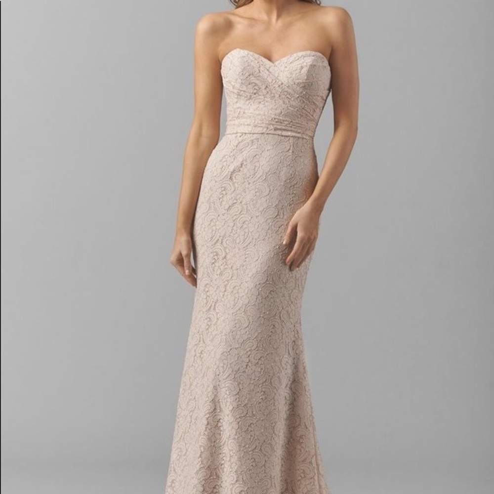 Strapless Lace Gown